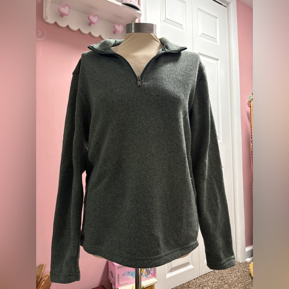 Old Navy Forest Green Fleece Pullover